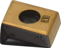 Iscar - T490 LNHT080404 Grade IC830 Carbide Milling Insert - TiAlN/TiN Finish, 0.1669" Thick, 0.4mm Corner Radius - Exact Tool & Supply