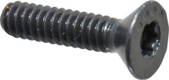 Camcar - #4-40 UNC Torx Plus Drive, 82° Flat Screw - Alloy Steel, Black Oxide Finish, Fully Threaded, 1/2" OAL - Exact Tool & Supply