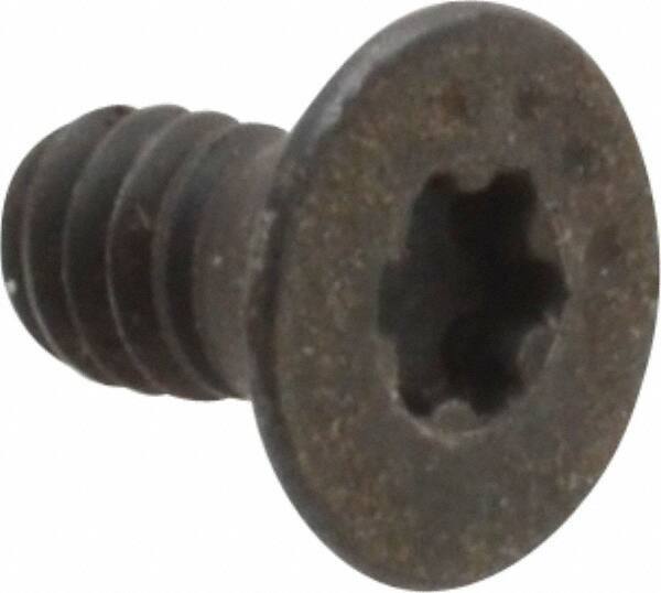 Camcar - #5-40 UNC Torx Plus Drive, 82° Flat Screw - Alloy Steel, Black Oxide Finish, Fully Threaded, 1/4" OAL - Exact Tool & Supply