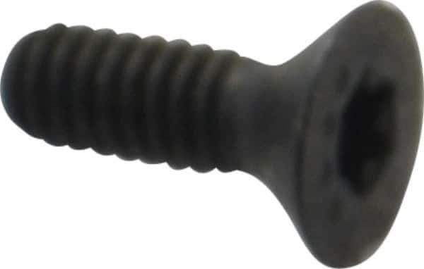 Camcar - #5-40 UNC Torx Plus Drive, 82° Flat Screw - Alloy Steel, Black Oxide Finish, Fully Threaded, 3/8" OAL - Exact Tool & Supply