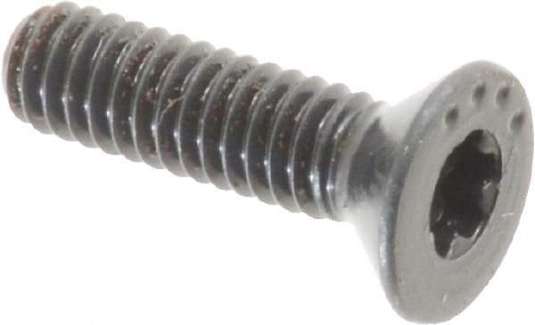 Camcar - #8-32 UNC Torx Plus Drive, 82° Flat Screw - Alloy Steel, Black Oxide Finish, Fully Threaded, 5/8" OAL - Exact Tool & Supply