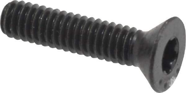 Camcar - #8-32 UNC Torx Plus Drive, 82° Flat Screw - Alloy Steel, Black Oxide Finish, Fully Threaded, 3/4" OAL - Exact Tool & Supply
