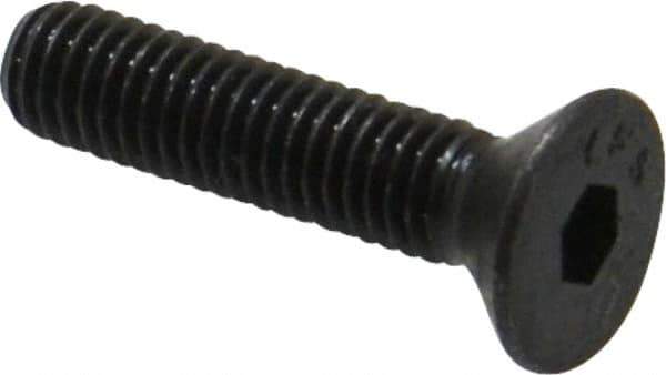 Value Collection - #10-32 UNF Hex Socket Drive, 82° Flat Screw - Alloy Steel, Black Oxide Finish, Fully Threaded, 7/8" OAL - Exact Tool & Supply