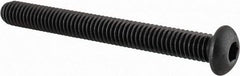 Value Collection - 5/16-18 UNC Hex Socket Drive, Button Screw - Alloy Steel, Black Oxide Finish, Fully Threaded, 3" Length Under Head - Exact Tool & Supply