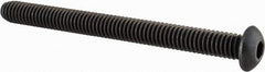 Value Collection - 5/16-18 UNC Hex Socket Drive, Button Screw - Alloy Steel, Black Oxide Finish, Fully Threaded, 3-1/2" Length Under Head - Exact Tool & Supply