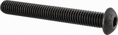 Value Collection - 3/8-16 UNC Hex Socket Drive, Button Screw - Alloy Steel, Black Oxide Finish, Fully Threaded, 3" Length Under Head - Exact Tool & Supply