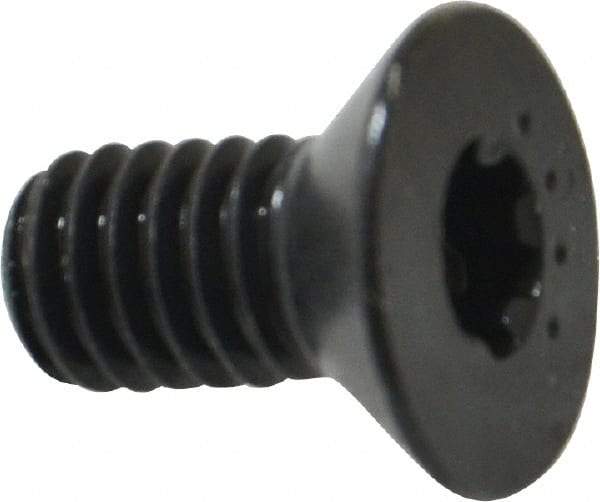 Camcar - 5/16-18 UNC Torx Plus Drive, 82° Flat Screw - Alloy Steel, Black Oxide Finish, Fully Threaded, 5/8" OAL - Exact Tool & Supply