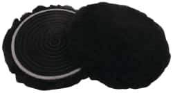 3M - 5-1/4" Diam Lambswool Bonnet Pad - 25/32" Pile, Hook & Loop Attachment - Exact Tool & Supply