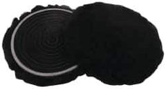 3M - 5-1/4" Diam Lambswool Bonnet Pad - 25/32" Pile, Hook & Loop Attachment - Exact Tool & Supply