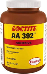 Loctite - 33.18 oz Bottle Two Part Acrylic Adhesive - 15 min Working Time, 2,500 psi Shear Strength - Exact Tool & Supply