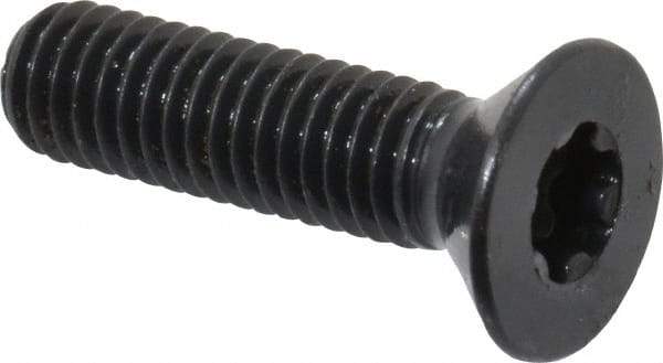 Camcar - #10-32 UNF Torx Plus Drive, 82° Flat Screw - Alloy Steel, Black Oxide Finish, Fully Threaded, 3/4" OAL - Exact Tool & Supply