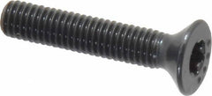 Camcar - #10-32 UNF Torx Plus Drive, 82° Flat Screw - Alloy Steel, Black Oxide Finish, Fully Threaded, 1" OAL - Exact Tool & Supply