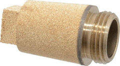 Legris - 3/8 BSPP, 37mm OAL, Muffler - 175 Max psi, 10.5 CFM, 108 Decibel Rating, Bronze - Exact Tool & Supply