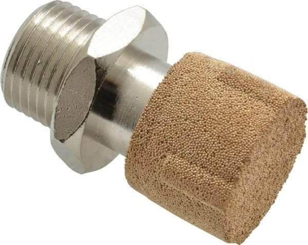 Legris - 3/8 NPT, 20.5mm OAL, Muffler - 175 Max psi, 36 CFM, 84 Decibel Rating, Polyethylene - Exact Tool & Supply
