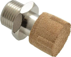 Legris - 3/8 NPT, 20.5mm OAL, Muffler - 175 Max psi, 36 CFM, 84 Decibel Rating, Polyethylene - Exact Tool & Supply