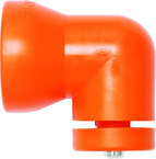 3/4" Shield Mounting Elbow 20 Piece - Coolant Hose System Component - Exact Tool & Supply