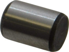 Value Collection - 1/4" Diam x 3/8" Pin Length Alloy Steel Standard Dowel Pin - C 50-58 Hardness, 12,800 Lb Breaking Strength, 1 Beveled & 1 Rounded End - Exact Tool & Supply