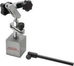 SPI - 50 Lb Magnetic Force, Fine Adjustment Indicator Positioner & Holder with Base - Post (Ball & Socket), Rectangular Base, 1-1/4" Base Height, 1-1/4" Base Length, 1-1/4" Base Width - Exact Tool & Supply