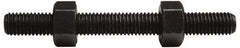 Value Collection - 1-8, 4" Long, Uncoated, Steel, Fully Threaded Stud with Nut - Grade B7, 1" Screw, 7B Class of Fit - Exact Tool & Supply