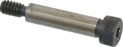 Made in USA - 1/4" Shoulder Diam x 1" Shoulder Length, #10-24 UNC, Hex Socket Shoulder Screw - 8 Alloy Steel, 0.357 to 3/8" Head Diam - Exact Tool & Supply