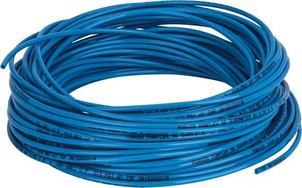 Parker - 3/32" ID x 5/32" OD, 1/32" Wall Thickness, 100' Long, Polyurethane Tube - Blue, 210 Max psi, Shore A 98 Hardness, -40 to 180°F - Exact Tool & Supply