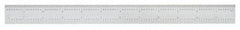 SPI - 12 Inch Long Blade, English and Metric Graduation Combination Square Blade - Baked Enamel Coated, 1/64 and 1/32 Inch Graduation, 0.5 and 1mm Graduation - Exact Tool & Supply