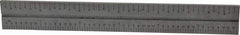 SPI - 6 Inch Long Blade, 4R Graduation Combination Square Blade - Baked Enamel Coated, 1/64, 1/32 1/16 and 1/8 Inch Graduation - Exact Tool & Supply