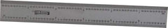 SPI - 6 Inch Long Blade, 16R Graduation Combination Square Blade - Baked Enamel Coated, 1/100, 1/64, 1/50 and 1/32 Inch Graduation - Exact Tool & Supply