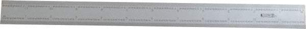 SPI - 12 Inch Long Blade, 16R Graduation Combination Square Blade - Baked Enamel Coated, 1/100, 1/64, 1/50 and 1/32 Inch Graduation - Exact Tool & Supply