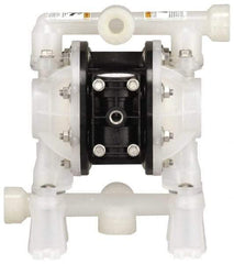 ARO/Ingersoll-Rand - 3/4" NPT, Nonmetallic, Air Operated Diaphragm Pump - PTFE Diaphragm, Polypropylene Housing - Exact Tool & Supply