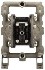 ARO/Ingersoll-Rand - 1/2" NPT, Metallic, Air Operated Diaphragm Pump - PTFE Diaphragm, Aluminum Housing - Exact Tool & Supply