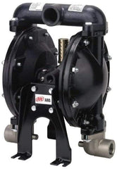 ARO/Ingersoll-Rand - 1" NPT, Metallic, Air Operated Diaphragm Pump - Nitrile Diaphragm, Aluminum Housing - Exact Tool & Supply