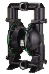 ARO/Ingersoll-Rand - 3" NPT, Metallic, Air Operated Diaphragm Pump - Santoprene Diaphragm, Aluminum Housing - Exact Tool & Supply