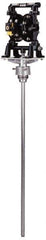 ARO/Ingersoll-Rand - 11 GPM, 25 to 100 Working psi, Air Motor Driven Drum Pump - 1/4 NPTF Air Inlet, 1/2 NPT Fluid Inlet, 1/2 NPTF Fluid Outlet, 1:1 Pump Ratio - Exact Tool & Supply