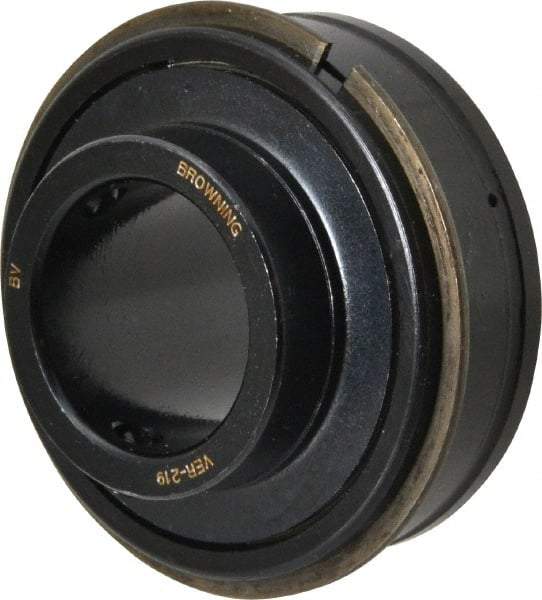 Browning - 1-3/16" ID x 2.4409" OD, 4,381 Lb Dynamic Capacity, ER Style Insert Bearing - 52100 Steel Insert, 7/8" Race Width, 2,567 Lb Static Capacity - Exact Tool & Supply