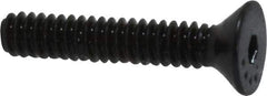 Made in USA - #4-40 UNC Hex Socket Drive, 82° Flat Screw - Alloy Steel, Black Oxide Finish, Fully Threaded, 5/8" OAL - Exact Tool & Supply