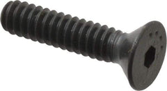 Made in USA - #6-32 UNC Hex Socket Drive, 82° Flat Screw - Alloy Steel, Black Oxide Finish, Fully Threaded, 5/8" OAL - Exact Tool & Supply