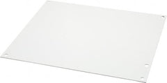 Cooper B-Line - 8-7/8" OAW x 10-7/8" OAH Powder Coat Finish Electrical Enclosure Nonperforated Panel - Exact Tool & Supply