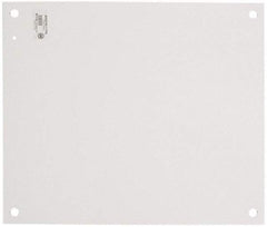 Cooper B-Line - 10-1/4" OAW x 14-1/4" OAH Powder Coat Finish Electrical Enclosure Nonperforated Panel - 16" x 12" Box, 14 Gauge Steel, Use with 16126-1/16128-1 - Exact Tool & Supply