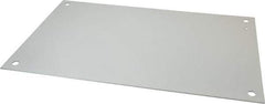 Cooper B-Line - 13" OAW x 21" OAH Powder Coat Finish Electrical Enclosure Nonperforated Panel - 24" x 16" Box, 12 Gauge Steel, Use with 24166-12/24168-12 - Exact Tool & Supply