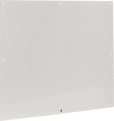 Cooper B-Line - 28-1/2" OAW x 32" OAH Powder Coat Finish Electrical Enclosure Nonperforated Panel - 36" x 30" Box, 14 Gauge Steel, Use with 363012-1/36306-1/36308-1 - Exact Tool & Supply