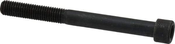 Made in USA - 1/4-28 UNF Hex Socket Drive, Socket Cap Screw - Alloy Steel, Black Oxide Finish, Partially Threaded, 2-1/2" Length Under Head - Exact Tool & Supply