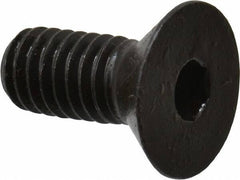 Made in USA - 5/16-18 UNC Hex Socket Drive, 82° Flat Screw - Alloy Steel, Black Oxide Finish, Fully Threaded, 3/4" OAL - Exact Tool & Supply