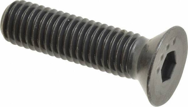 Made in USA - 1/2-13 UNC Hex Socket Drive, 82° Flat Screw - Alloy Steel, Black Oxide Finish, Fully Threaded, 2" OAL - Exact Tool & Supply