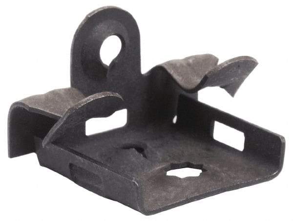 Cooper B-Line - 3/4" Max Flange Thickness, 1/4" Rod Flange Beam Clamp - 100 Lb Capacity, Spring Steel - Exact Tool & Supply