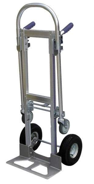 Vestil - 52" OAH Hand Truck - Dual Grip/Loop Handle, Aluminum - Exact Tool & Supply