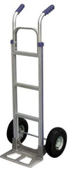 Vestil - 500 Lb Capacity 52-1/2" OAH Hand Truck - Dual Handle, Aluminum - Exact Tool & Supply