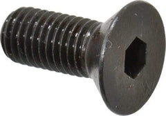 Made in USA - 1/4-28 UNF Hex Socket Drive, 82° Flat Screw - Alloy Steel, Black Oxide Finish, Fully Threaded, 5/8" OAL - Exact Tool & Supply