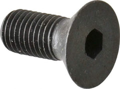 Made in USA - 5/16-24 UNF Hex Socket Drive, 82° Flat Screw - Alloy Steel, Black Oxide Finish, Fully Threaded, 3/4" OAL - Exact Tool & Supply