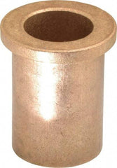 Boston Gear - 3/4" Inside x 1" Outside Diam, Oil Impregnated Bronze Sleeve Bearing - 1-1/4" Flange Outside Diam, 5/32" Flange Thickness, 1-1/2" OAL - Exact Tool & Supply